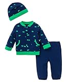 Little Me Baby Boys' 3 Piece Knit Cardigan Pant Set With Hat