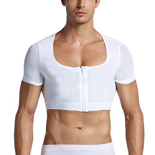 Gilet de compression court pour hommes sous-vêtement gynécomastie gainant