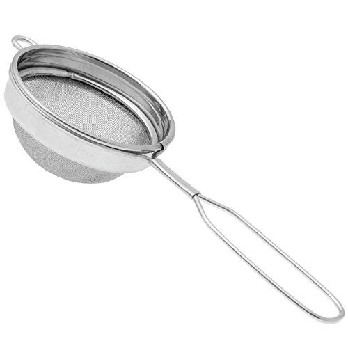 Fine Maille en acier inoxydable Passoire à thé, filtre à thé en acier inoxydable, en maille fine Passoire, Acier inoxydable Paille de filtre à thé,...