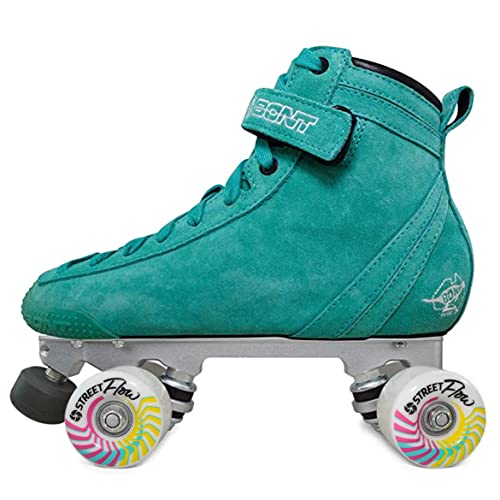 Bont Parkstar Soft Teal Suede Roller Skates for Park Ramps Bowls Street - Rollerskates for Outdoor and Indoor Skating2