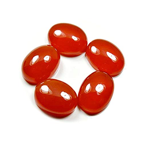 Cabochons ovales onyx rouge naturel pour personnaliser vos accessoires de mode