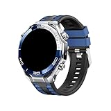 Cinturino a sgancio rapido con pulsante 22mm for Huawei GT6 GT5 Pro 46mm Cinturino in silicone for Huawei Watch 5 4 Ultimate 2 Sostituisci il braccialetto(Black blue,For GT6 46mm)