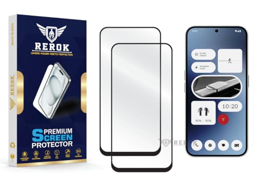 Image of Gorilla Tempered Glass Screen Protector Compatible with Nothing Phone 2A [Pack of 2] | Edge-to-Edge, Bubble-Free, Case Friendly, Easy Installation Kit