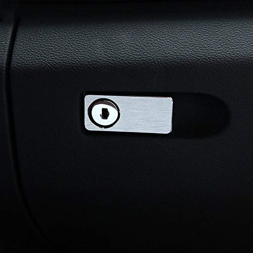 Tianrui - Autocollant pour garniture de trou de serrure en aluminium chromé - Pour MercedesBenz GLK X204 C Classe E W204 W212 - Accessoires de style de voiture Cover