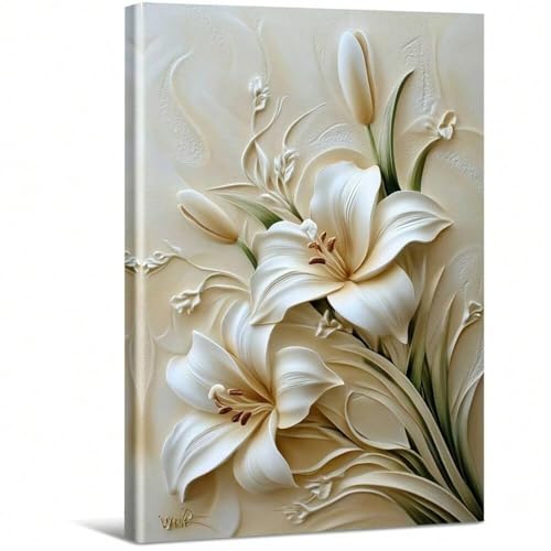 Impressionniste et naturaliste abstrait tableau de lys 3D LSYALUCK