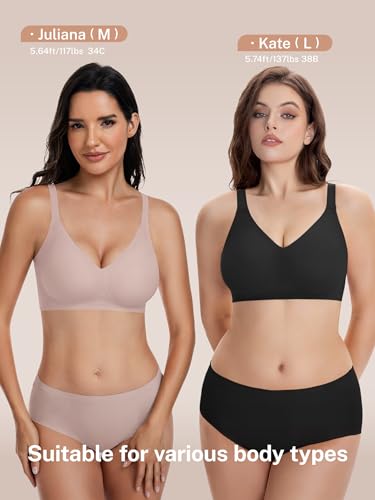 Image of habibee Jelly Bra for Women No Underwire Comfort Seamless Bras Push Up Wireless Bras Full Coverage Bralettes