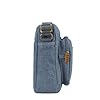 Troop London TRP0234 Classic Canvas Across Body Bag Blue #1
