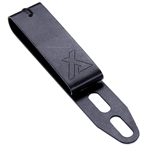 Clips de ceinture universels HolsterSmith ARC en métal noir tactique à haute tension de serrage
