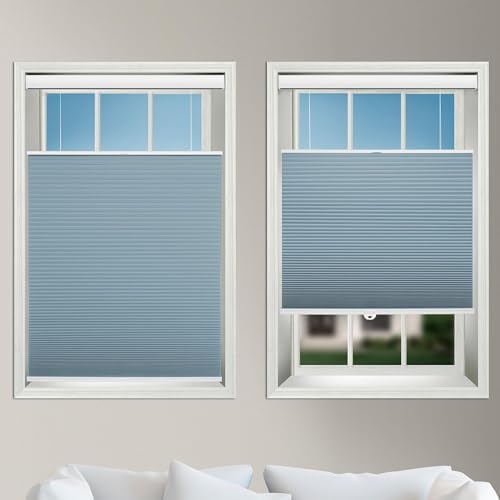 ABOCIDE Custom Blackout Cellular Shades Cordless, Top Down
