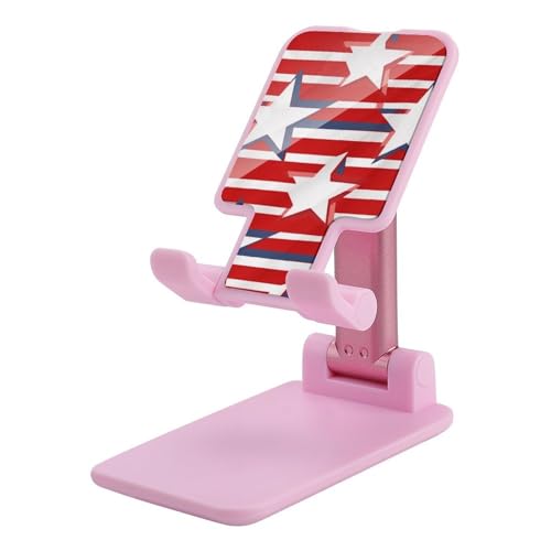 Support de téléphone portable réglable rouge et blanc pliable universel