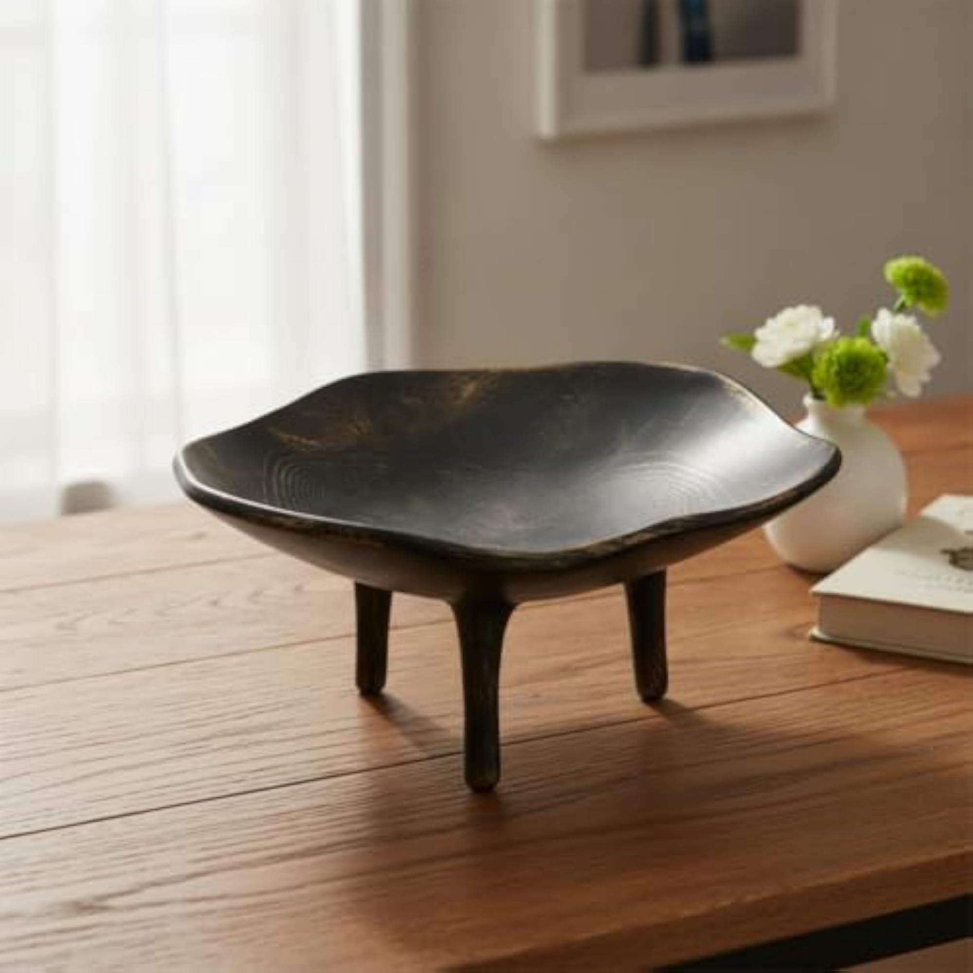 Matte Resin Fruit Tray, Textured Design