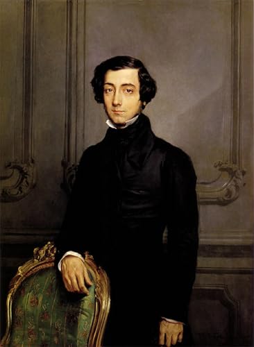 Impressions d'art mural portrait de Tocqueville reproduction vintage haut de gamme 60x90