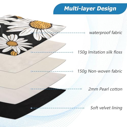Funda Negra Daisy para Portátiles de 13-14 Pulgadas miniatura 4