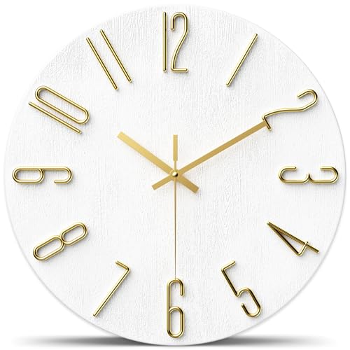 lanktoo Wall Clock,Battery Operated,Modern Minimalist Design for Living Room, Office,