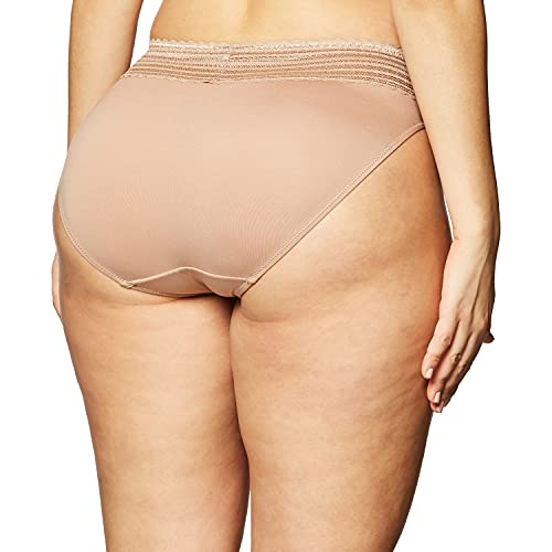 Image of Warner's Women's No Pinching, No Problem Dig-free Comfort Wait With Lace Microfiber Hipster 5609j