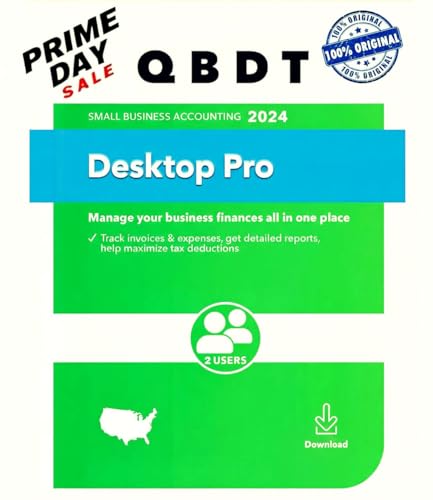 Quick - Books Desktop Pro 2024 lifetime | 2 USERS | Windows PC | Amazon Message Delivery (No DVD)| 100% Money Back Guarantee