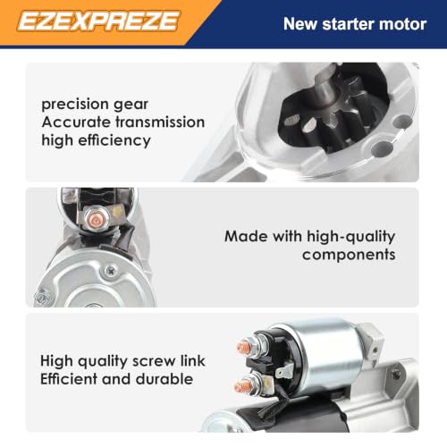 Image of Ezexpreze 17933N NEW Starter for Dodge Ram 05 06 07 08 Ram 1500 2500 3500 V8 5.7 L, Hemi SMT0245 04801253AA 4801253AA M0T21371 M0T21371ZC