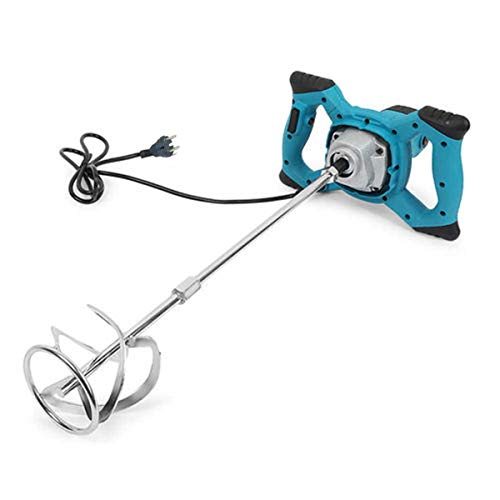 Preisvergleich Produktbild NICCOO Rührwerk, 2100W 6 einstellbaren Geschwindigkeiten Farb Mörtelrührer 0-800 U / min Mörtelrührer Zementrührer Spiralstange Rührer Betonmischer, Zementmischmaschine für Futter Gips Farbe