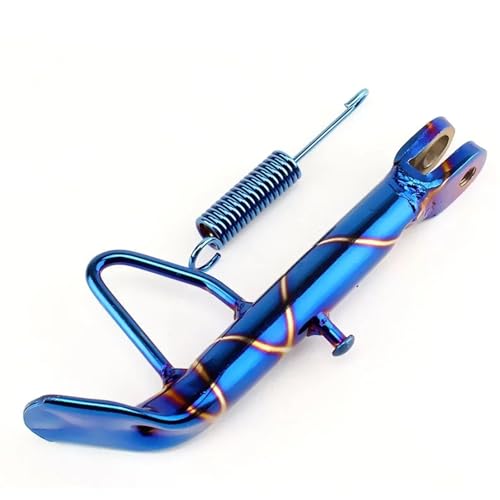 Béquille latérale moto en acier inoxydable bleu de haute qualité