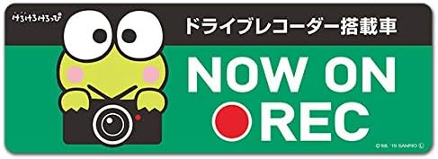 Amazon けろけろけろっぴ ドラレコステッカー マグネットステッカー ドライブレコーダー搭載車 Now On Rec スリム型 サイン マーク 車 バイク