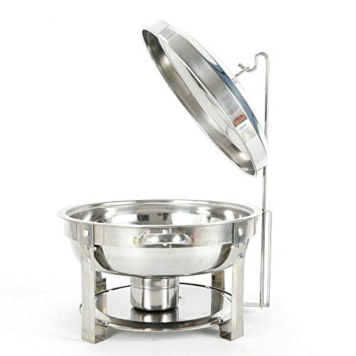 Modalato 7,5 L Acciaio Inox Round Chafing Dish Set Tavolo Rotondo Top Scalda...
