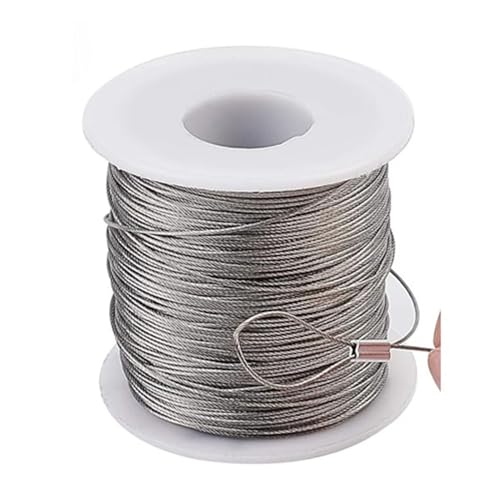 10 [g/5 [g 0.5-3 ~[ga 7 × 7 \ 304 XeX|C[[vׂP[u_炩ނ胊teBOP[u (Color : Silver, Size : 0.8mmx10M)