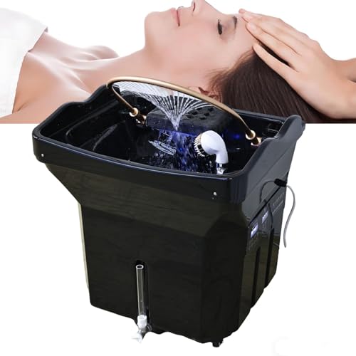 YOIZO Lavatesta Portatile per Parrucchieri, Lavatesta per Disabili con Serbatoio