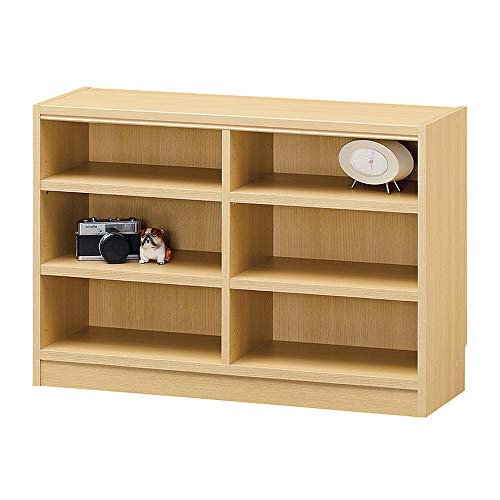 白井産業 組み合わせ自由なフリーラック シェルフ 本棚 豊富なサイズバリエーションでどんな部屋にも合わせやすい 棚板耐荷重10kg ナチュラルブラウン 幅87 高さ60 奥行29cm TNL-6087NA タナリオ