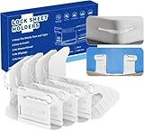 DOCAT Bedsheet Holder with Lock Strips, Bedsheet Tucker Tool for Corners Keep Sheets Firm & Tight Durable Strips for Bed Sheet Holder, Open Corner Design for Fit All Mattress Lifter and Tucker (White)