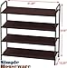 Simple Houseware 4-Tier Shoe Rack Storage Organizer, Bronze