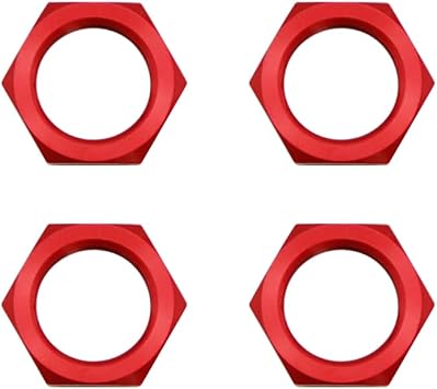 4Pcs RC Car Wheel Nut 24mm Kit for FLMLF 1/5 HPI ROVAN BAJA 5B RC Car Parts Red