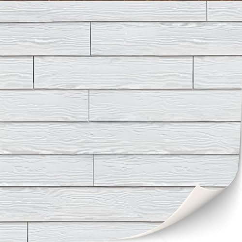 3 Blatt selbstklebende Ziegelmauer Wandverkleidung für Puppenhäuser Maßstab 1:12 (Holzfassade (weiß)) 3 Blatt selbstklebende Ziegelmauer Wandverkleidung für Puppenhäuser Maßstab 1:12 (Holzfassade (weiß))