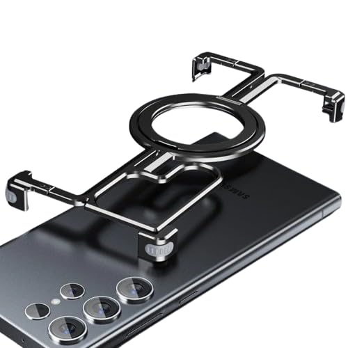 MILLION CASES® Back Cover Case for Samsung Galaxy S24 Ultra Soft Flexible TPU Shockproof Protective Pivot Guard Magnetic Ring Stand Case(Black) (B0CZ7991WS) Amazon Price History, Amazon Price Tracker