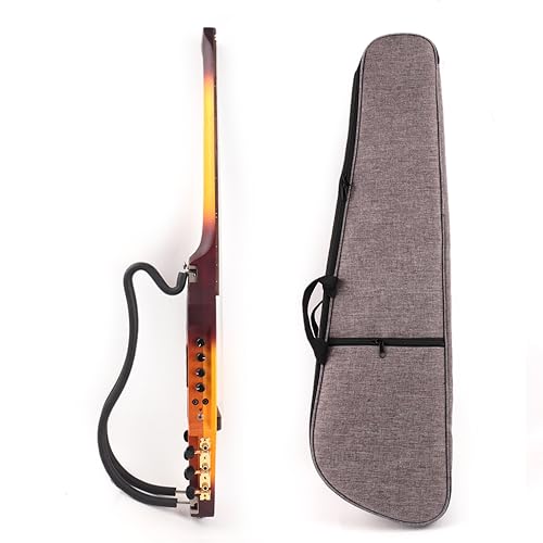 Image of Fojill Electric Classical Guitar Classic Nylon String Travel Portable Foldable Fold Flding collapsible Silent Mahogany Body Maple Neck Rosewood Fretboard With Gig Bag