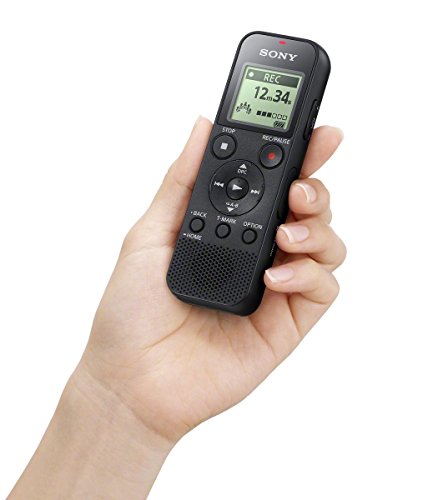 Sony ICD-PX370 Mono Digital Voice Recorder with Built-In USB, 4 GB Memory, SD Memory Slot, 55 Hours Recording