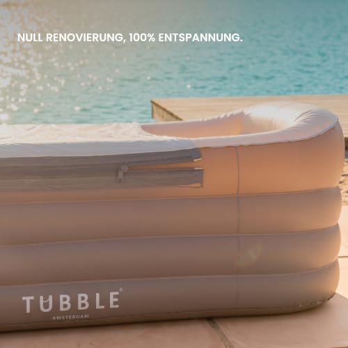 Miniatura 2 de Tubble Compact Bañera Inflable - Uso Caliente Y Frío - Montaje Rápido En 1 Minuto - Bañera Plegable Para Adultos Hasta 170 Cm - Gris Pardo Ambient - 200l