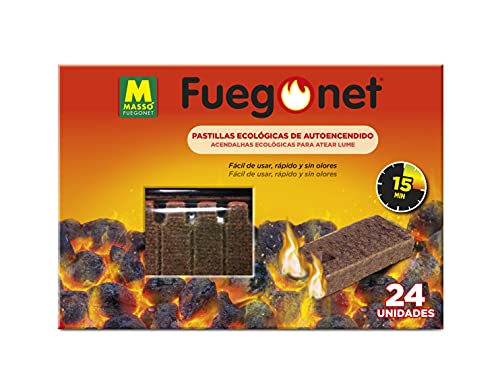 Fuegonet 231122 Pastillas de Autoencendido, Blanco, 19.8 x 3 x...