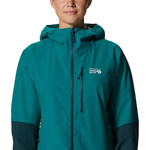 Mountain Hardwear Jaqueta Ozônica Feminina Padrão Elástica, Botânica, Dark Marsh, PP