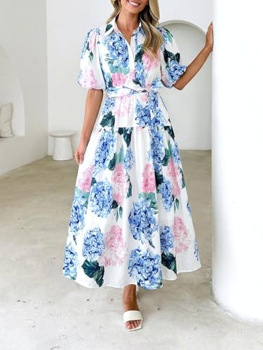Image of Maxigerui Women's Summer Floral Maxi Dress Spring Wedding Guest Dress 2026