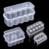 Wanmu 21 Slots Peptide Case for Fridge, 2Pack 3 mL Insulin Bottle Holder & 10 mL Peptide Vial Organizer, Semi-Transparent for GLP-1/Semaglutide, Refrigerator Storage Diabetic Care Supplies (3ML+10ML)