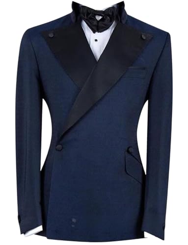 Men's Suit Jacket Formal Peak Lapel Tuxedos Blazer Tailored Fit