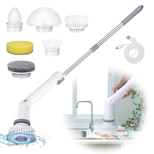 Image of 2000mAh Electric Spin Scrubber, White, NEW1501855