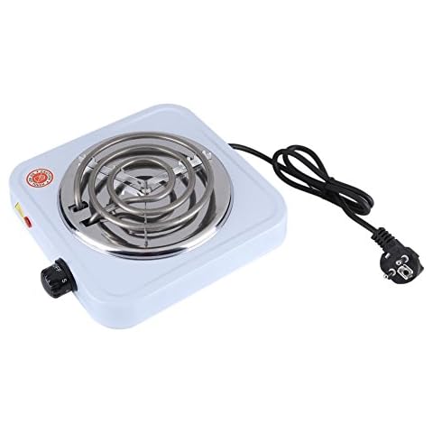 Fdit 220V 1000W Portable Electric Stove Hot Plate Kitchen Adjustable Coffee Heater Camping Cooking Appliances Hotplate Cooking Appliances Cover