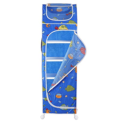 Image of Little One's | 6 Plastic Shelves Baby Wardrobe /Toy Organizer, ISI Certifed | Aquatic Blue | TB6 /FB