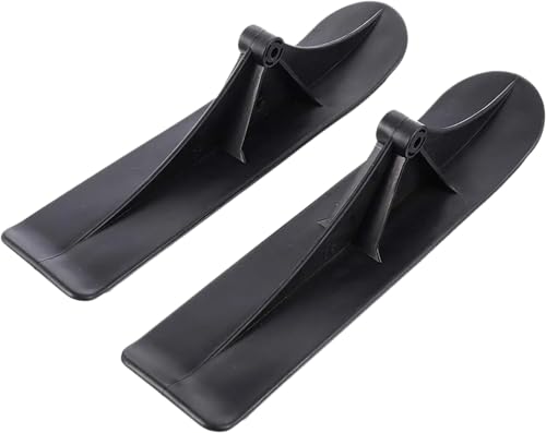 BEEPER Kit de Transformation Snowscoot - Paire de Patins de Ski pour Trottinette Enfant - Installation Facile - Résistant jusqu'à -20°C - Noir