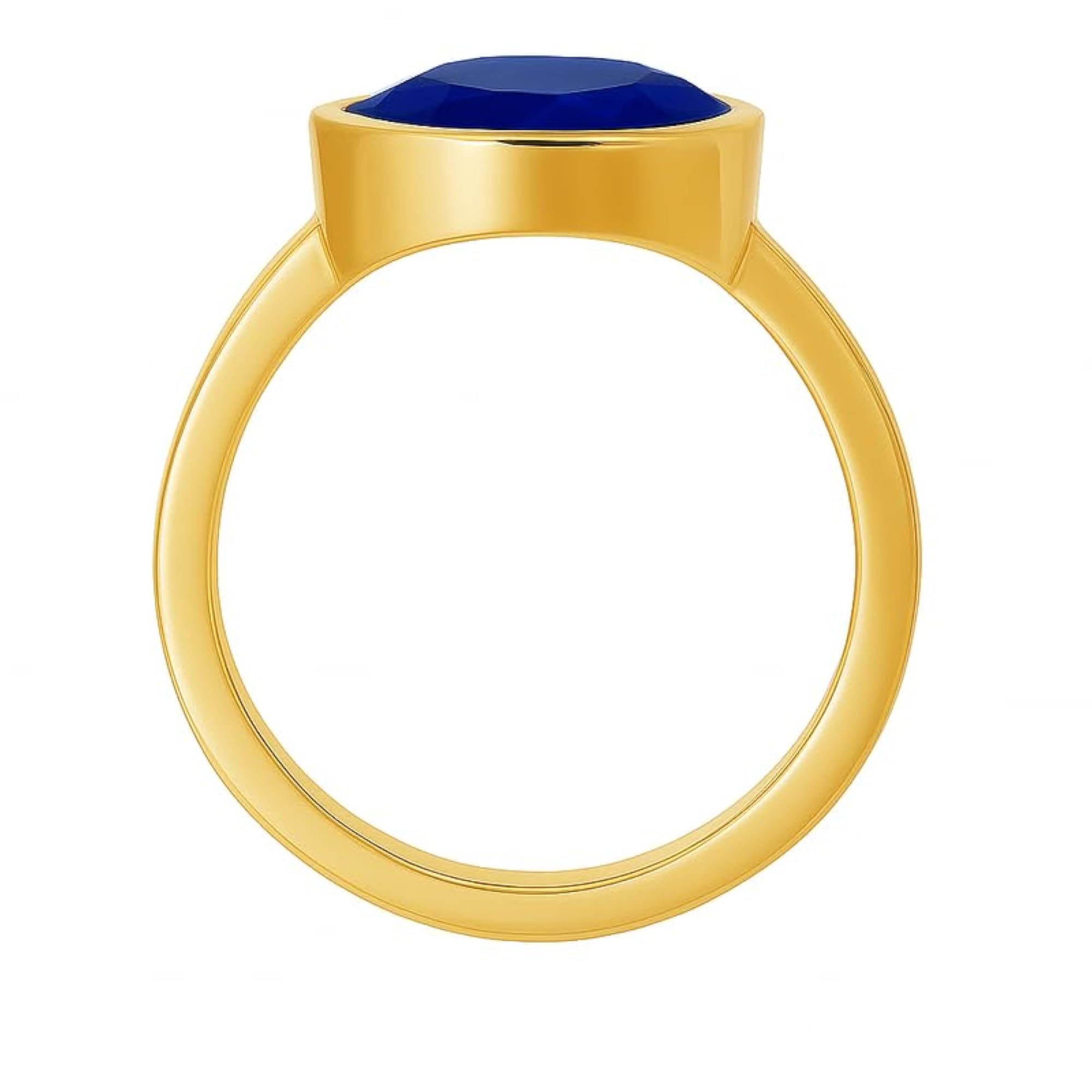 Women's 13.00 Ct Blue Sapphire Handcrafted Panchdhatu Adjustable Ring