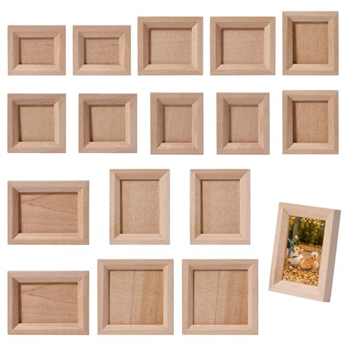 Mini cadres photo en bois pour résoudre les problèmes d'échelle dans vos maquettes de maison