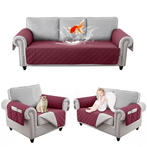 RAPRAP 100% Waterproof Armchair Cover with Side Pockets - Image 2
