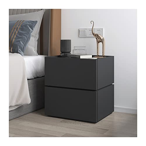HJYBFA Mesita de Noche Moderna de Madera - Armario de Almacenamiento esquinero Sencillo para Dormitorio, combinación de 2 Lados para TV y Sala de Estar, diseño Elegante para el Hog