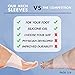 Dr. Frederick's Original Arch Support Sleeves Plus - 2 ct - Doctor-Developed Plantar Fasciitis & Flat Feet Relief - Foot Braces for Fallen Arches, Heel Pain & Achy Feet - Soft Gel Cushion - L/XL
